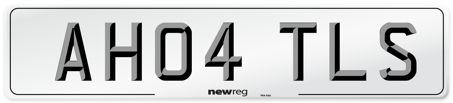 AH04 TLS Number Plate from New Reg